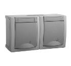 Изображение товара Блок PANASONIC WPTC4800-2GR-RES PACIFIC влагостойкая розетка 2гн