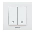 Изображение товара Механизм переключателя PANASONIC WKTT0011-2WH-RES Karre Plus 2 клавиши белый