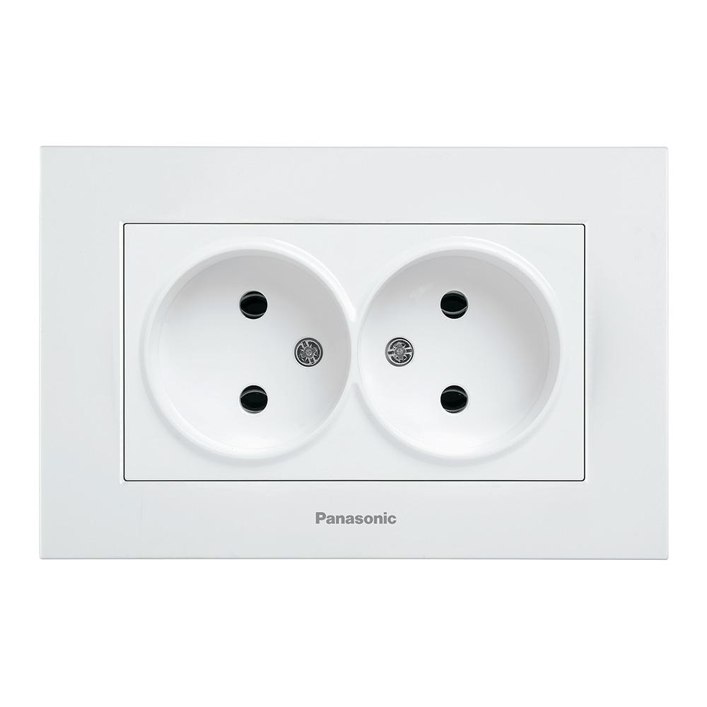 

Механизм розетки Panasonic Wktt0204-2wh-res karre plus