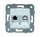 Изображение товара Механизм розетки PANASONIC WKTT0404-2SL-RES Karre Plus RJ45CAT5e серебро