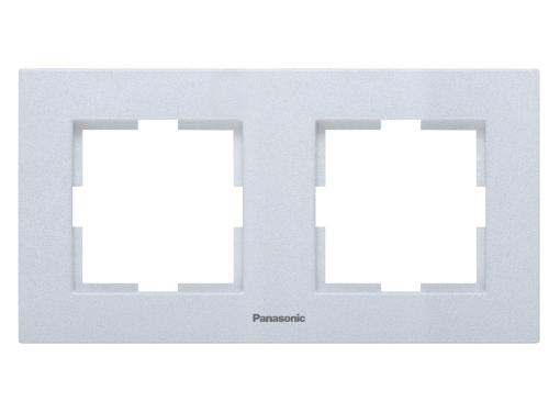 Изображение товара Рамка для электроточек PANASONIC WKTF0802-2SL-RES Karre Plus 2 поста