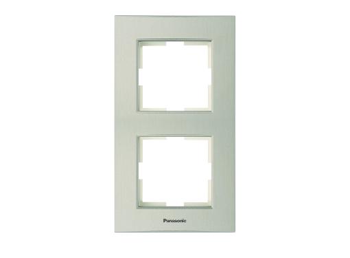 Изображение товара Рамка PANASONIC WPTC4003-2GR-RES Karre Plus для электроточек бронза