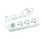 Изображение товара Удлинитель PANASONIC WLTA0232-2WH-RES 3 гнезда 2 м с выключателем белый