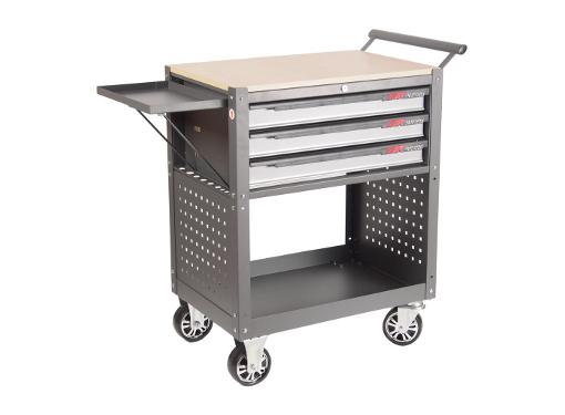Изображение товара Инструментальная тележка JTC 5516 с тремя секциями и автоматическими роликами