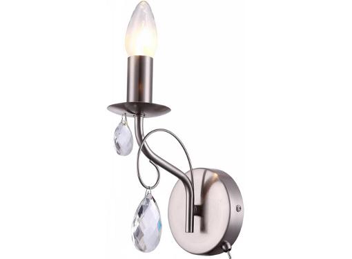 Изображение товара Настенный светильник ARTE LAMP A6645AP-1SS классический серебристый металл стекло