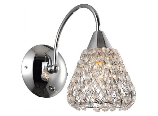 Изображение товара Настенный светильник ARTE LAMP A9466AP-1CC модерн хром хрусталь 40Вт