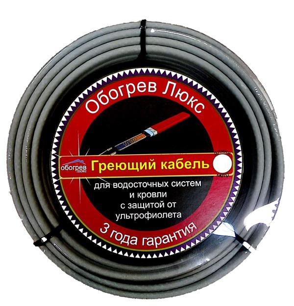 

Греющий кабель ОБОГРЕВ ЛЮКС 30 Вт/м 40м, 30 Вт/м 40м