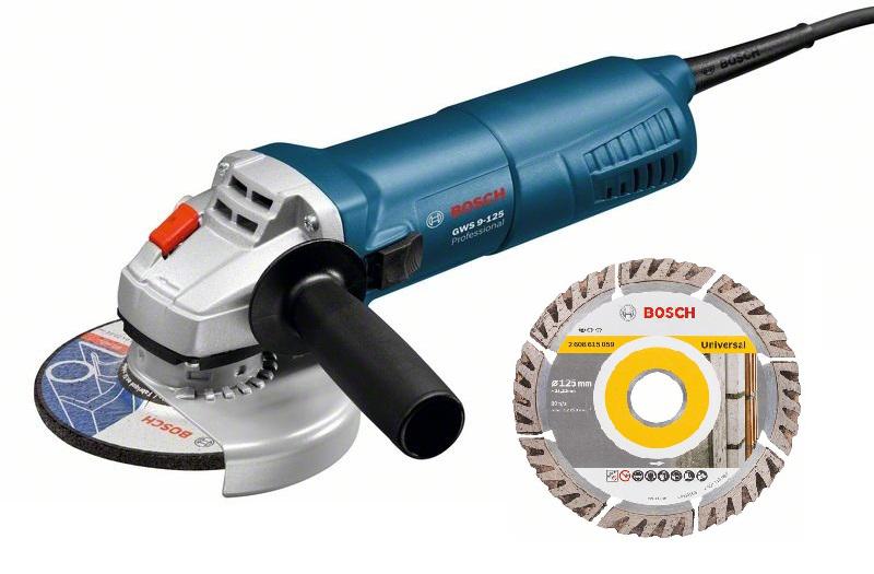 

УШМ Bosch Gws 9-125 + Диск алм.universal 125х22мм