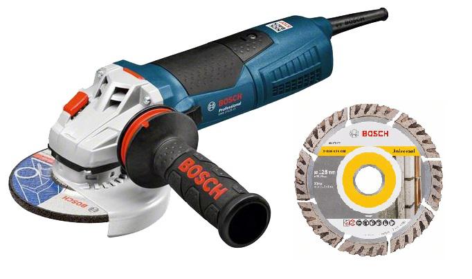 

УШМ Bosch Gws 17-125 ci + Диск алм.universal 125х22мм