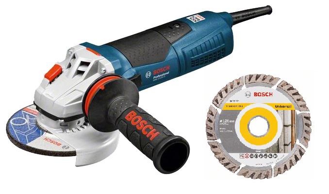 

УШМ Bosch Gws 17-125 cie + Диск алм.universal 125х22мм