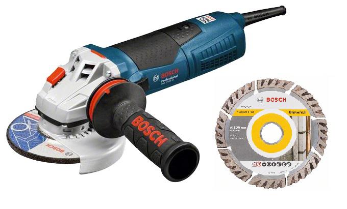 

УШМ Bosch Gws 19-125cie + Диск алм.universal 125х22мм