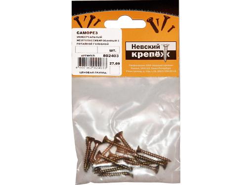 Изображение товара Саморез НЕВСКИЙ КРЕПЕЖ 3.5х30мм PZ (802394) 20 шт.