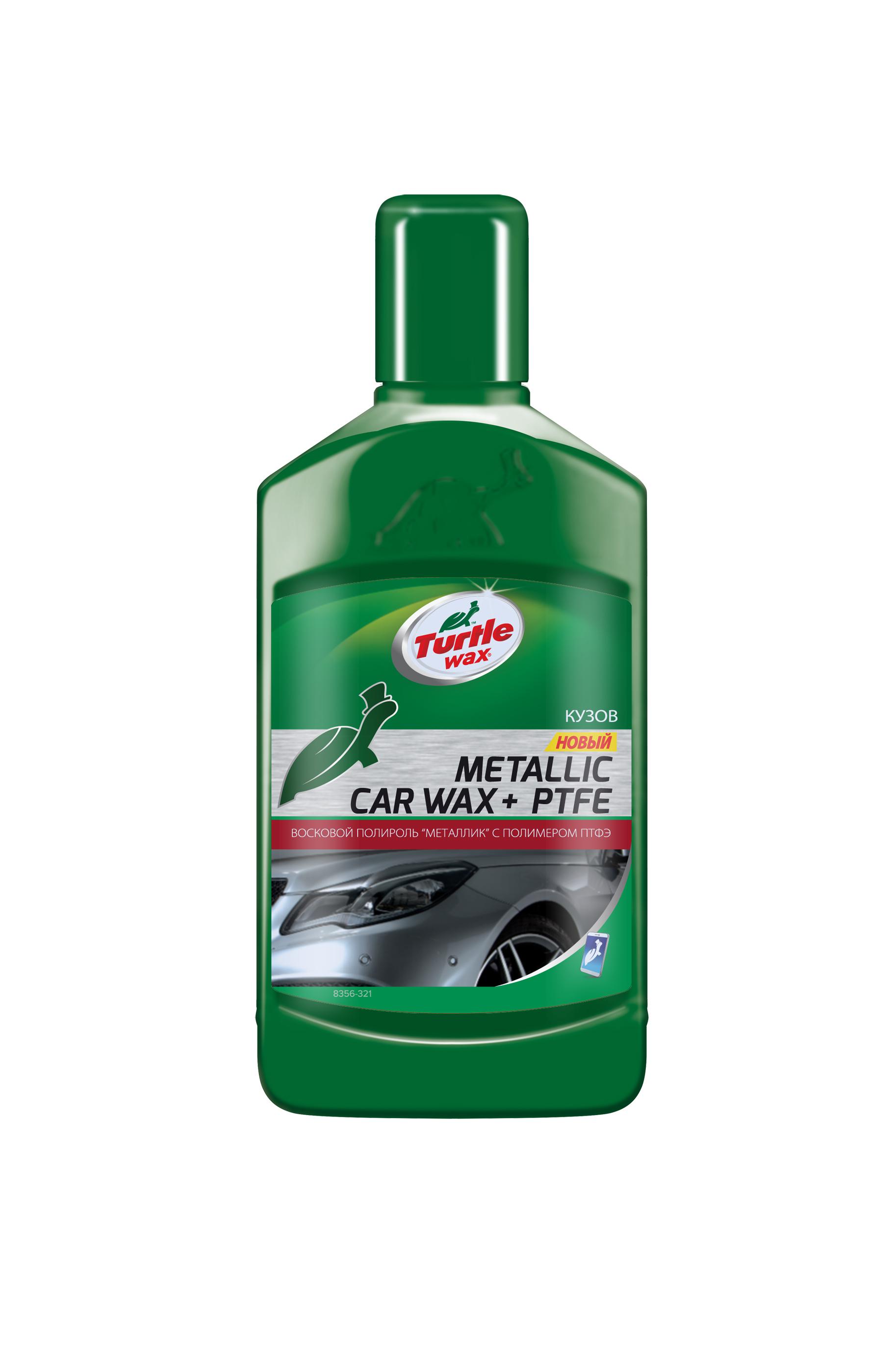 фото Полироль turtle wax ptfe car wax metallic + ptfe 500мл