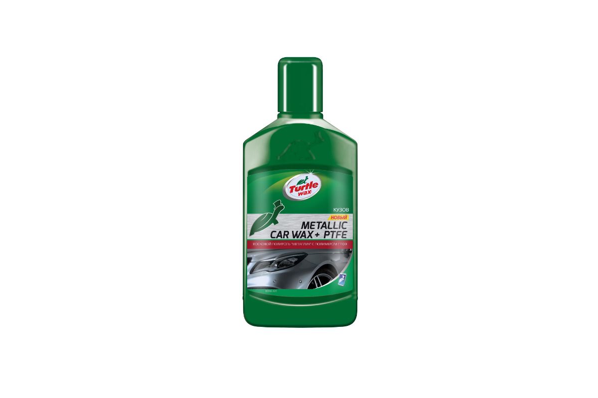 Полироль Turtle wax PTFE CAR WAX METALLIC + PTFE 500мл - цена, отзывы, фото  - купить в Москве, СПб и РФ