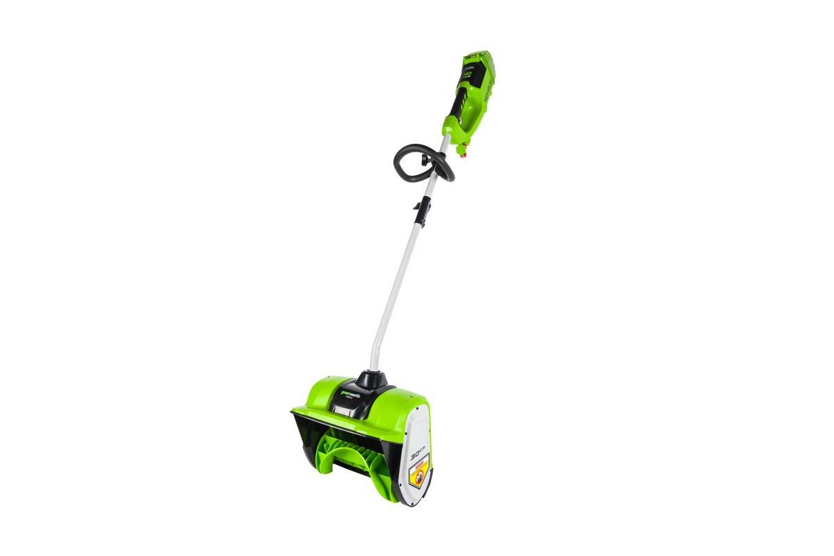 Снеголопата аккумуляторная Greenworks GD40SSK2 (2600807UA) 1акк 40В 2Ач +  ЗУ - цена, отзывы, видео, фото и инструкция - купить в Москве, СПб и РФ