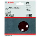 Изображение товара Круг шлифовальный BOSCH 125мм P60 набор 5 шт для дерева и краски