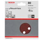 Изображение товара Круг шлифовальный BOSCH 125мм P80 набор 5 шт для эксцентриковых шлифмашин