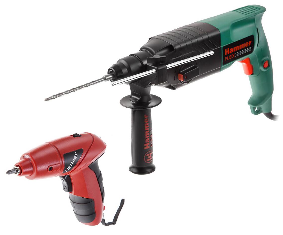 

Набор Hammer Перфоратор prt620le + Аккум.отвертка military sd3.6li