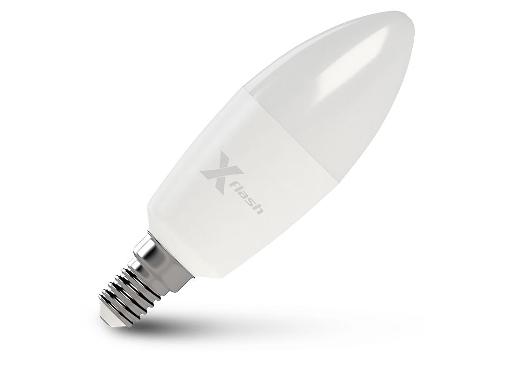 Изображение товара Светодиодная лампа X-FLASH XF-E14-C37-9W-3000K-230V для дома и офиса