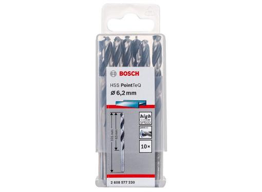 Изображение товара Сверло по металлу BOSCH Ф6.2х63мм HSS PointTeQ набор 10 шт