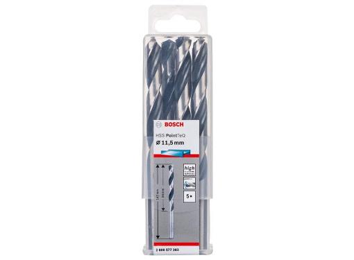 Изображение товара Сверло по металлу BOSCH Ф11.5х94мм HSS PointTeQ набор 5 шт