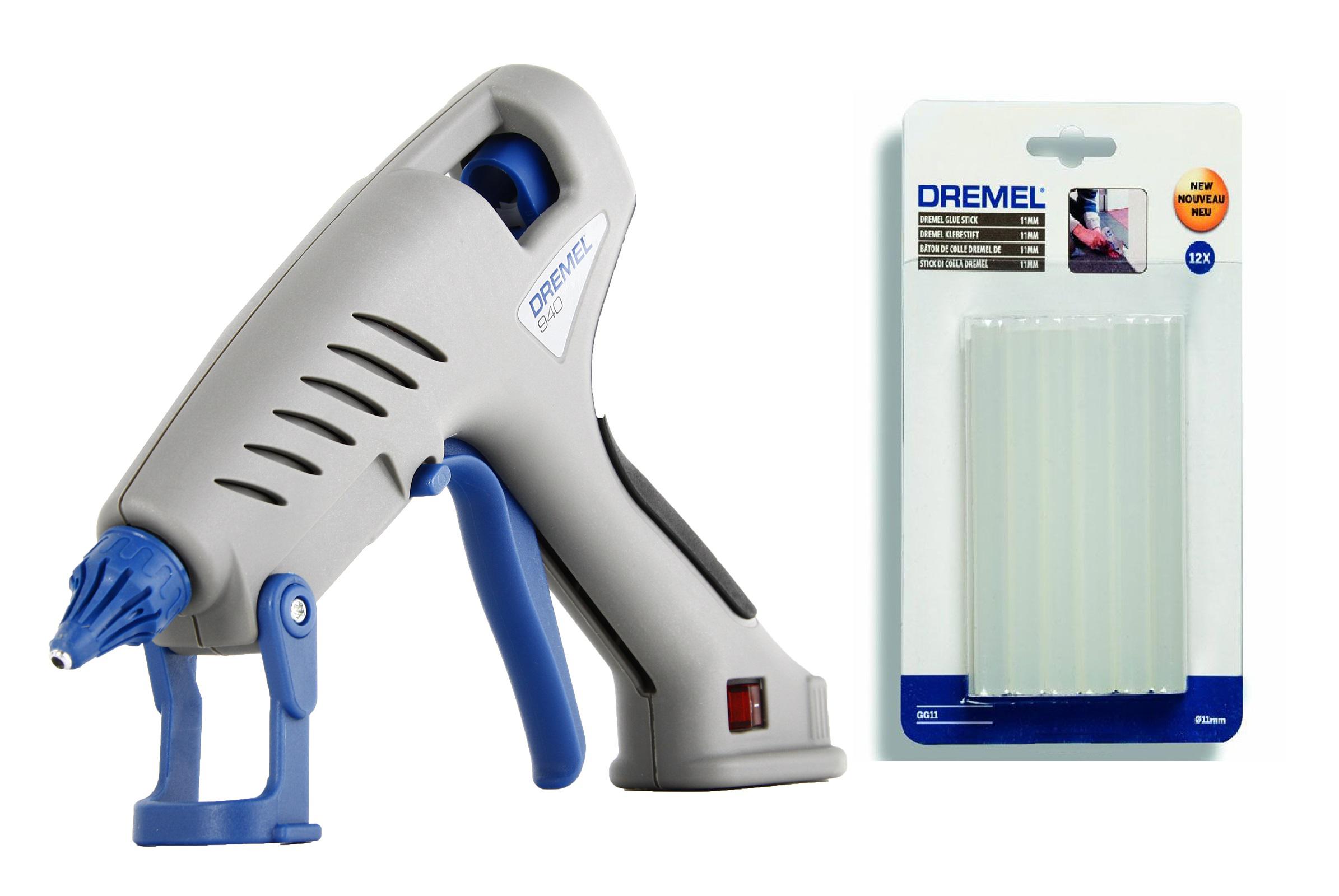 

Набор Dremel Пистолет клеевой 940-3 +Клей gg11 стержни для клей-пистолета