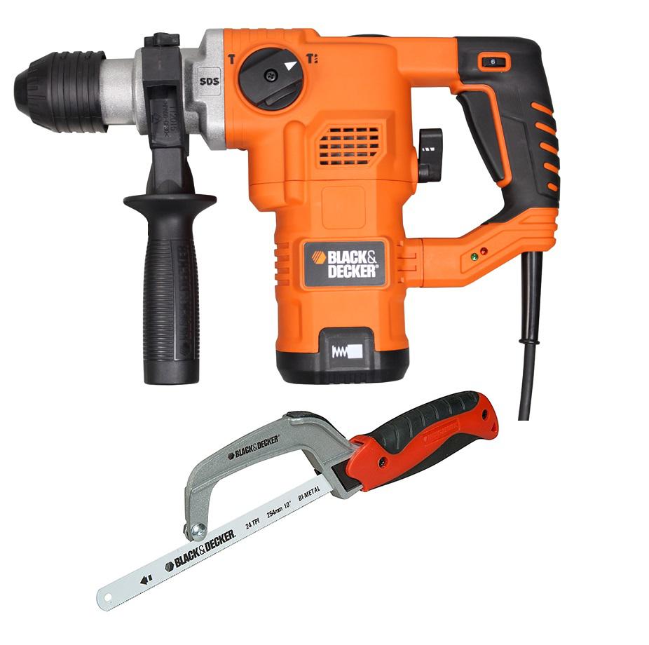 

Перфоратор Black & decker Kd860ka-qs+Ножовка bdht0-20178 по мет., Kd860ka-qs+Ножовка bdht0-20178 по мет.