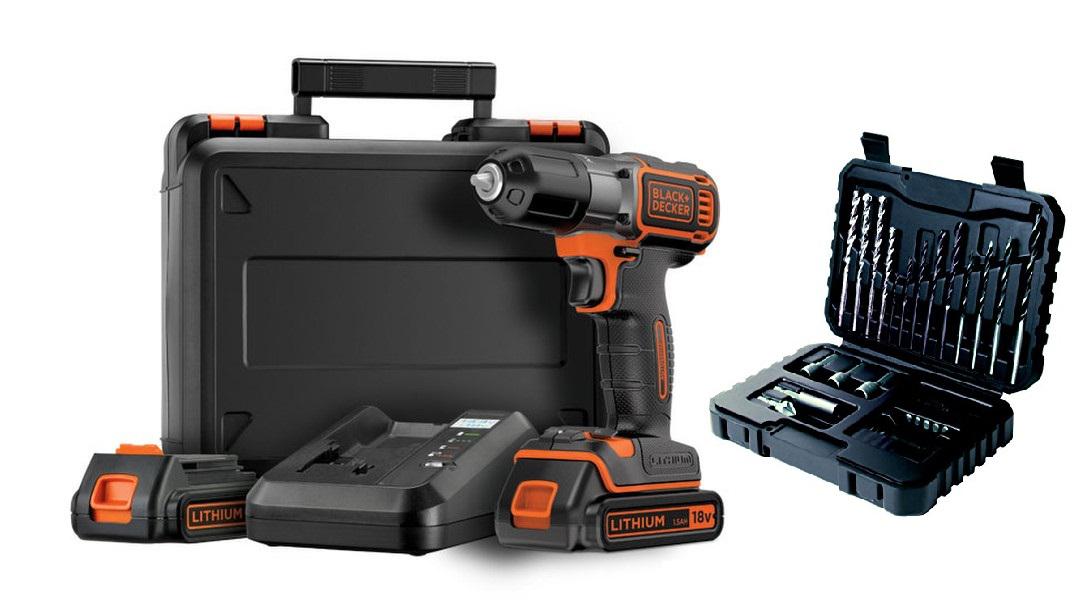 

Дрель акк. Black & decker Asd18kb-qw+Набор бит и сверл a7216-xj, Asd18kb-qw+Набор бит и сверл a7216-xj