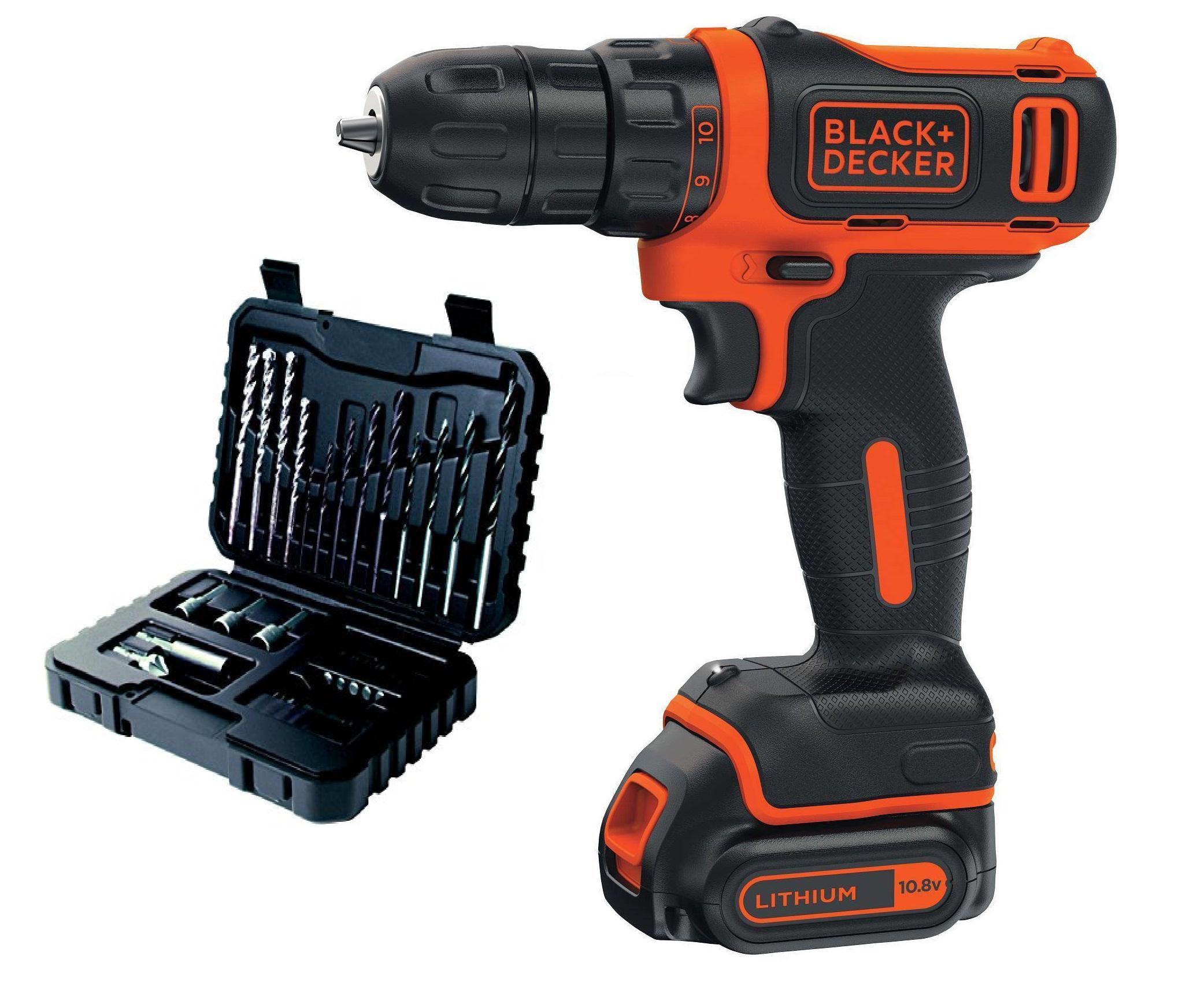 

Набор Black & decker Дрель-шуруповерт bdcdd12k1-qw +Набор бит и сверл a7216-xj