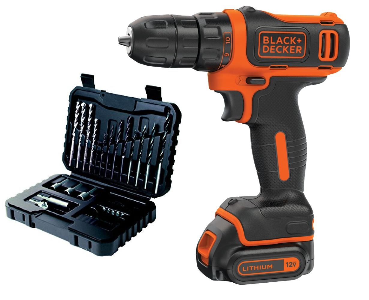 

Дрель акк. Black & decker Bdcdd12b-xk+Набор бит и сверл a7216-xj, Bdcdd12b-xk+Набор бит и сверл a7216-xj