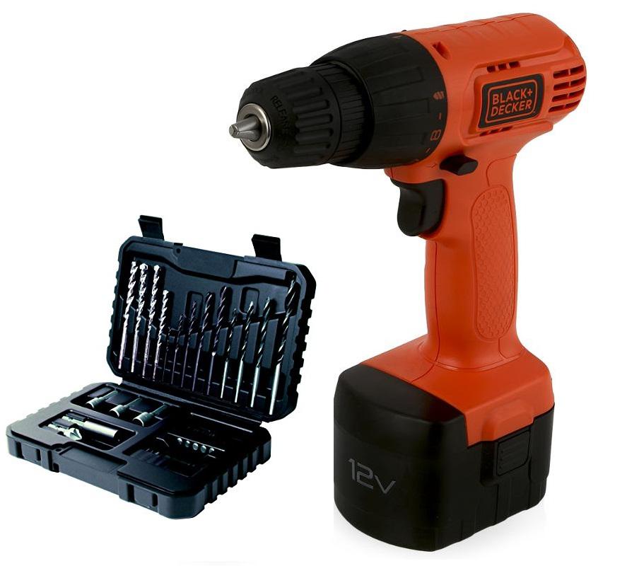 

Дрель акк. Black & decker Cd121k-ru+Набор бит и сверл a7216-xj, Cd121k-ru+Набор бит и сверл a7216-xj