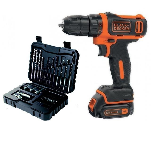 

Дрель акк. Black & decker Bdcdd12kb-xk+Набор бит и сверл a7216-xj, Bdcdd12kb-xk+Набор бит и сверл a7216-xj