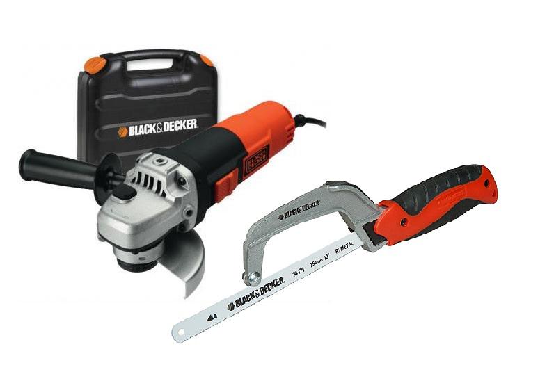 

Набор Black & decker УШМ (болгарка) kg912-qs +Ножовка bdht0-20178