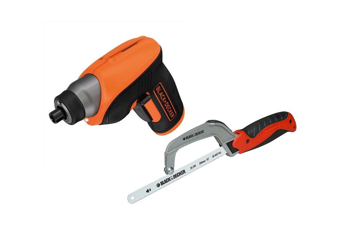 Отвертка акк. BLACK & DECKER CS3652LC-XK+Ножовка BDHT0-20178 по мет. купить  в Перми по доступной цене: характеристики и фото