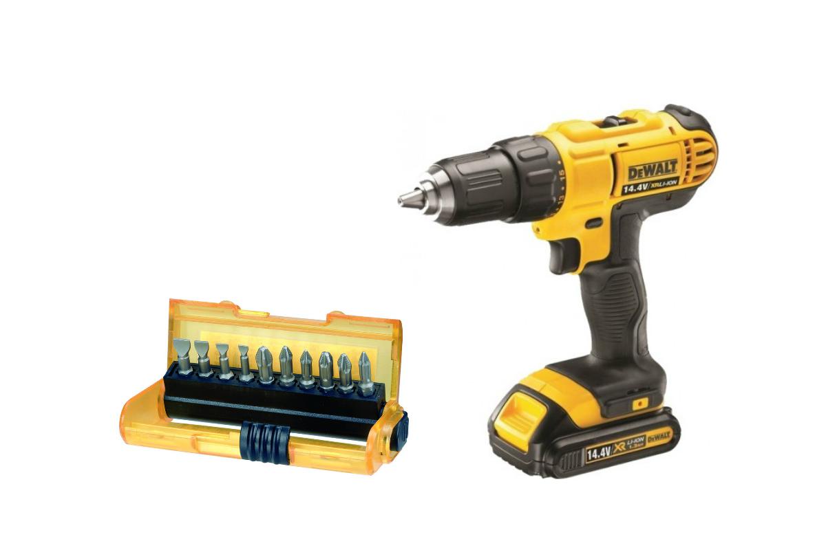 

Дрель акк. Dewalt Dcd734s2 +Набор бит dt7915qz