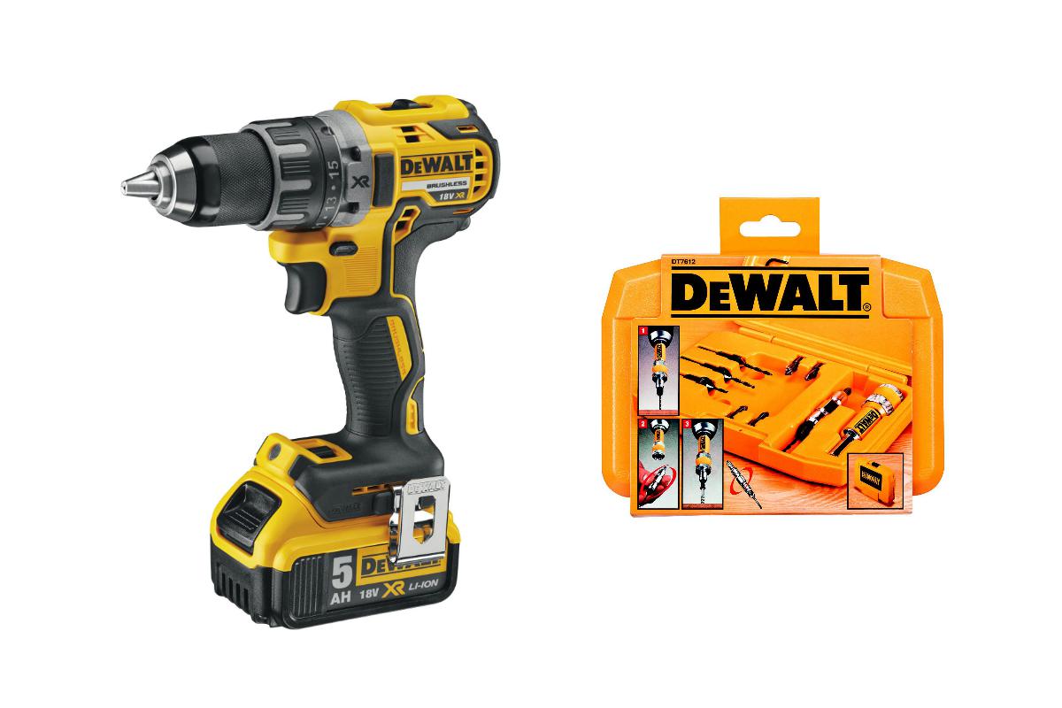 

Дрель акк. Dewalt Dcd791p2 +Набор насадок для дрели dt7612xj