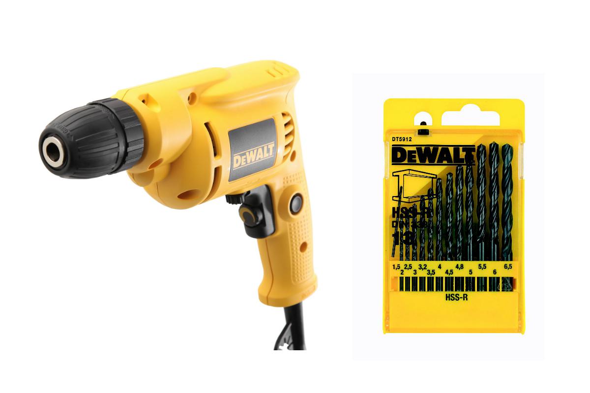 

Дрель Dewalt Dwd014s +Набор сверл dt5912qz