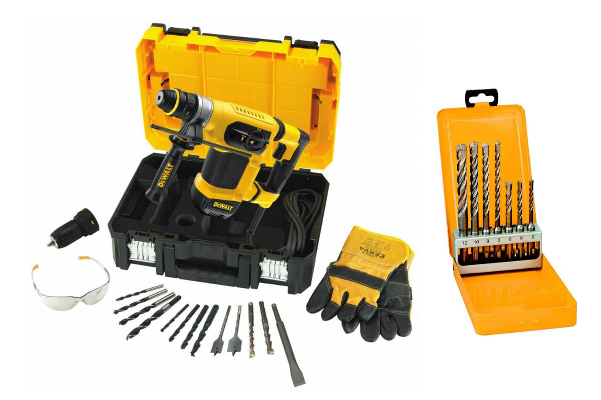 

Перфоратор Dewalt D25414kt +Набор буров dt9701qz