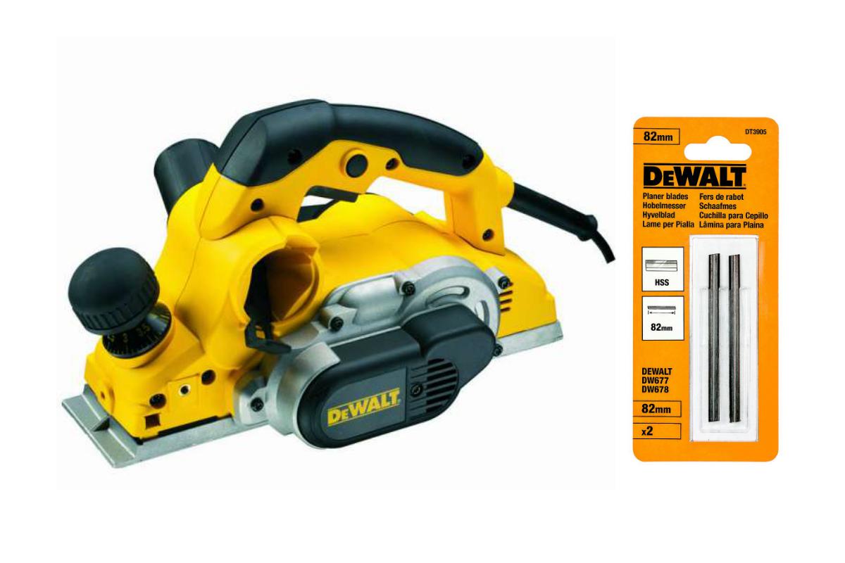 

Рубанок Dewalt D26500 +Ножи для рубанка dt3905qz