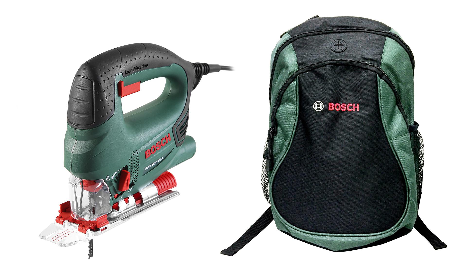 

Набор Bosch Лобзик pst 800 pel compact (0.603.3a0.120) +Рюкзак green (1619g45200)