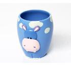 Настольный стакан WASSERKRAFT K-8128 Ammer полирезин, голубой матовый