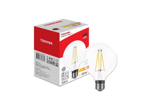 Изображение товара Лампа светодиодная филаментная G95 TOSHIBA 7Вт 2700K E27 Dimmable