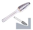 Борфреза параболическая KLINGSPOR Ф12.7х22мм, хв-к 6мм, тип F (HF 100 F 12.7х25х6)