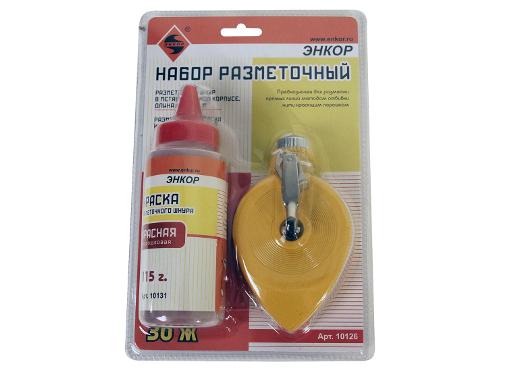 Изображение товара Набор ЭНКОР 10126 разметочный 30 м с красной краской