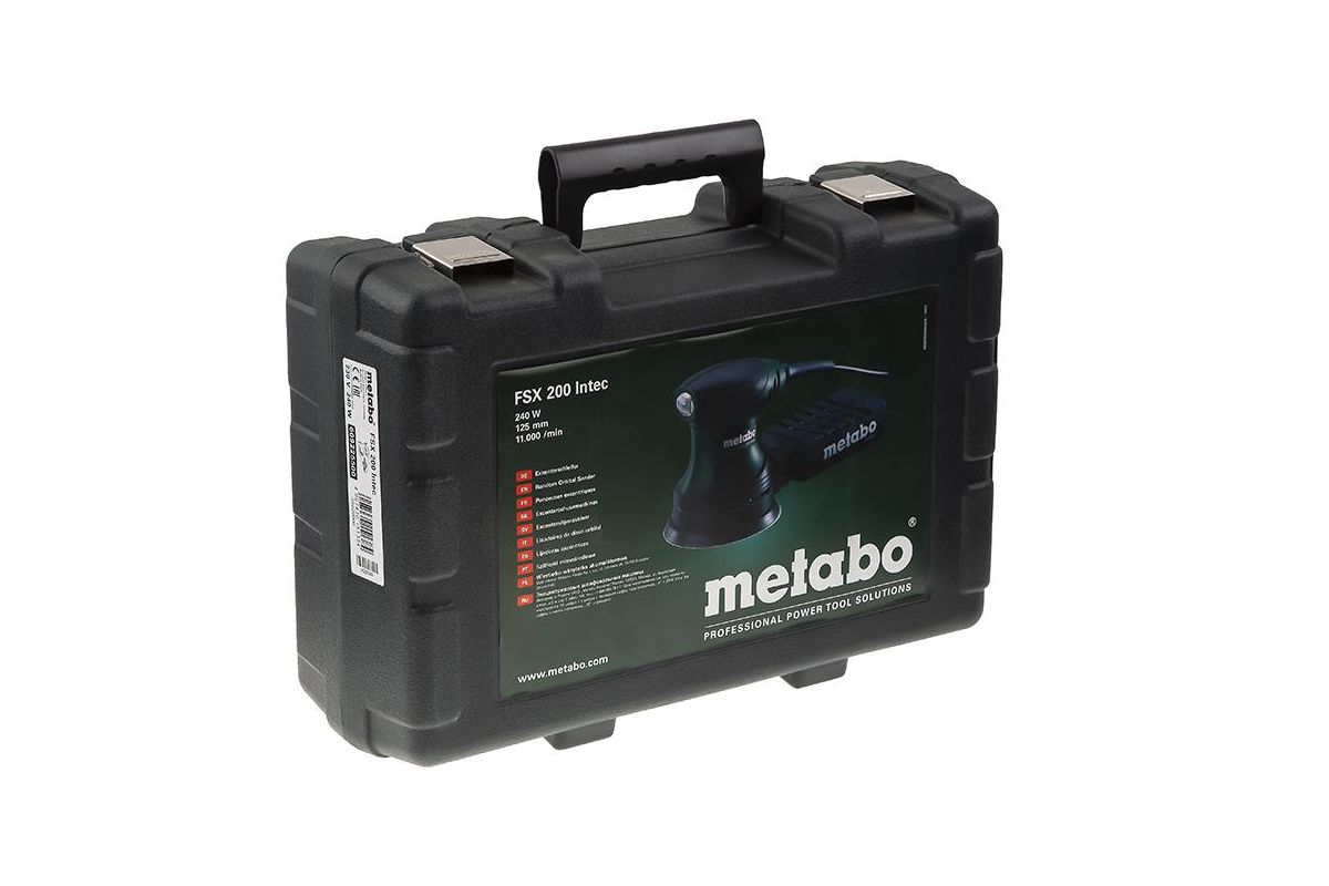 Эксцентриковая машина Metabo FSX 200 Intec (609225500) - цена, отзывы, фото  и инструкция - купить в Москве, СПб и РФ