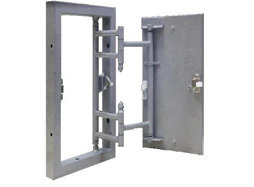 Изображение товара Люк монтажный EVECS D3040 ceramo steel для стен 300х400 мм с механическим замком