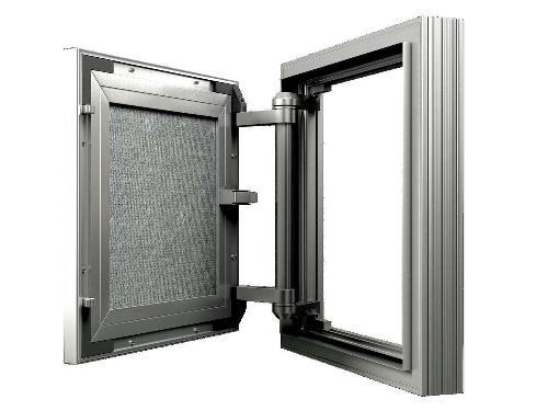 Изображение товара Люк скрытого монтажа EVECS D3040 ceramo comfort 300x400 алюминий с регулируемой дверцей