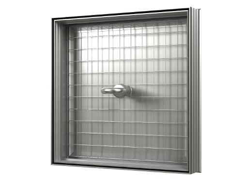 Изображение товара Люк EVECS D6060 floor напольный под плитку алюминиевый 600х600, скрытый монтаж