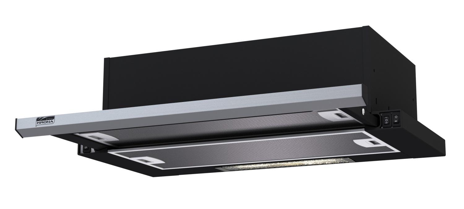 

Вытяжка Kronasteel Slim 600 black/inox kamilla 20960, Черный, Slim 600 black/inox kamilla 20960