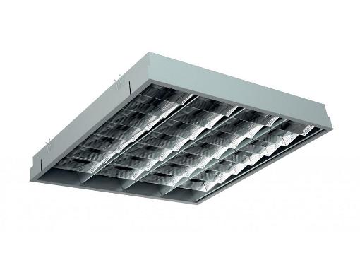 Изображение товара Светильник растровый с люминесцентной лампой 18 Вт для производственных помещений